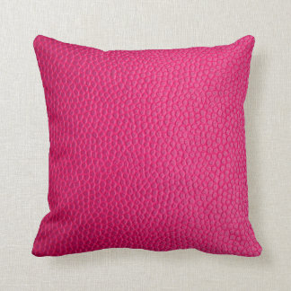 Ledertextur aus rosa Leder Kissen
