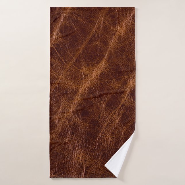 Ledertextur braun,Textur,abstrakt,Acces Badehandtuch (Badehandtuch)