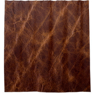 Ledertextur braun,Textur,abstrakt,Acces Duschvorhang