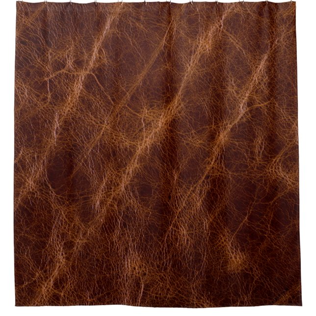 Ledertextur braun,Textur,abstrakt,Acces Duschvorhang (Vorderseite)