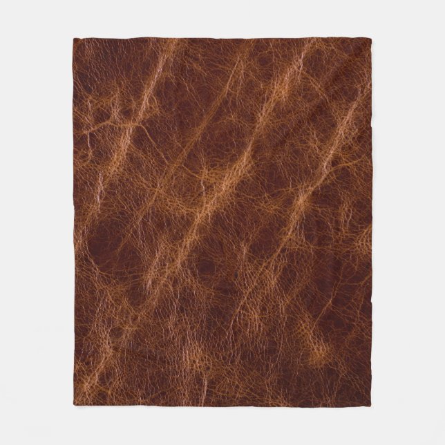 Ledertextur braun,Textur,abstrakt,Acces Fleecedecke (Vorderseite)