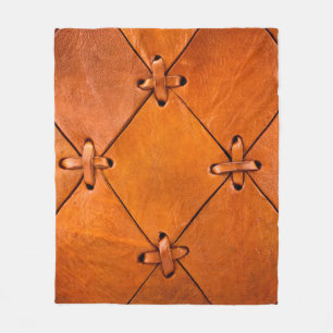 Ledertextur. Fleecedecke