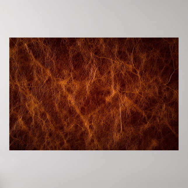 Ledertextur in Braun,Textur,Hintergrund,ar Poster (Vorne)