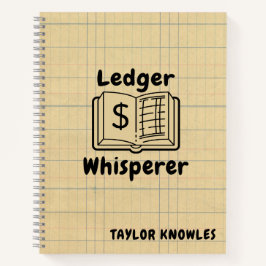 Ledger Whisperer Bookkeeper Spiralgerät Notizbuch