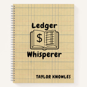 Ledger Whisperer Bookkeeper Spiralgerät Notizbuch
