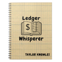 Ledger Whisperer Buchhalter Foto Notizbuch