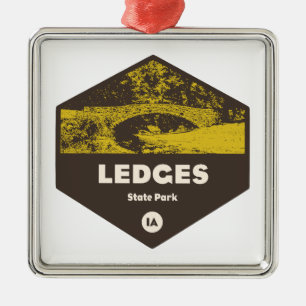Ledges Staat Park Iowa Ornament Aus Metall