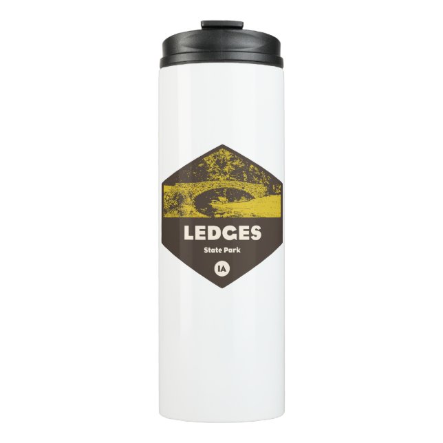 Ledges Staat Park Iowa Thermosbecher (Vorderseite)