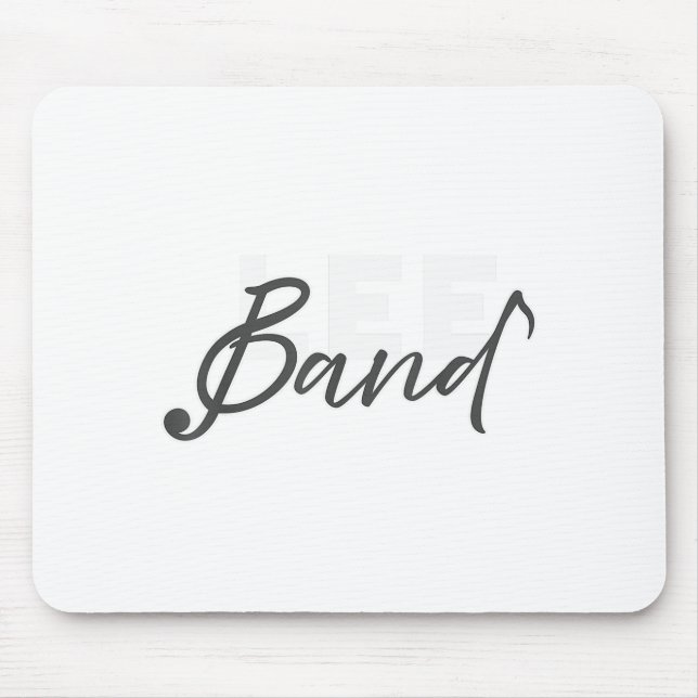 Lee Band Booster Neues Logo Nur Rot  Mousepad (Vorne)