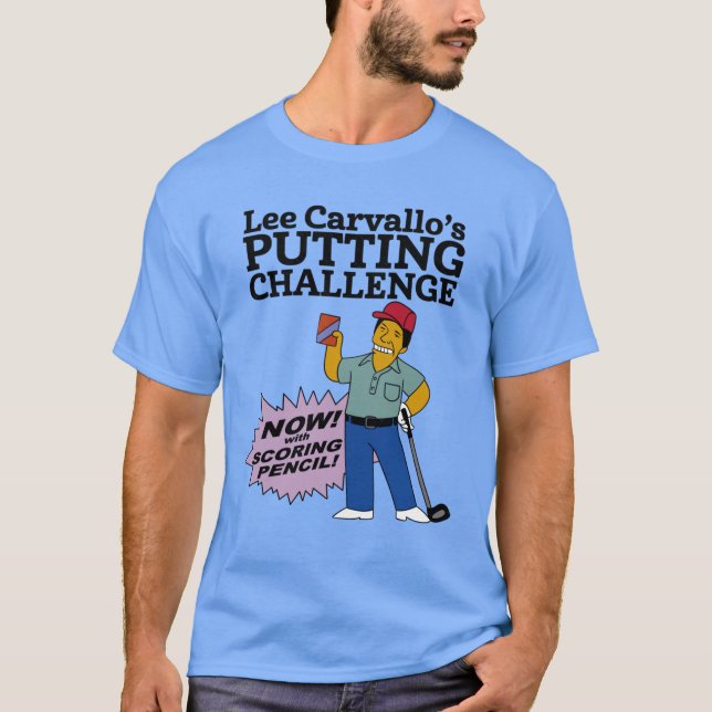 Lee Carvallos Putting Challenge funny family vinta T-Shirt (Vorderseite)
