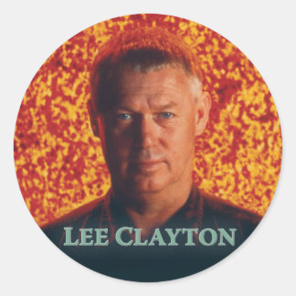 Lee Clayton Round Aufkleber 2