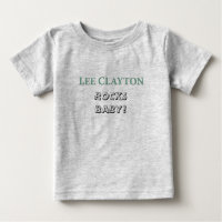 Lee Clayton schaukelt Baby-Shirt