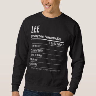 Lee, das Nahrungsaufkleber für die Größe anbietet Sweatshirt