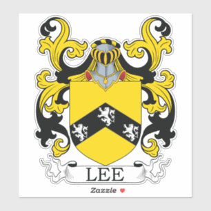 Lee Familienwappen Aufkleber