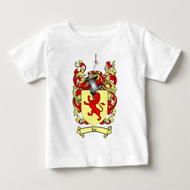 LEE-FAMILIENWAPPEN - LEE-WAPPEN BABY T-SHIRT (Vorderseite)