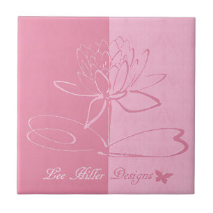 Lee Hiller Designs Akzente Rosa auf Rosa Fliese