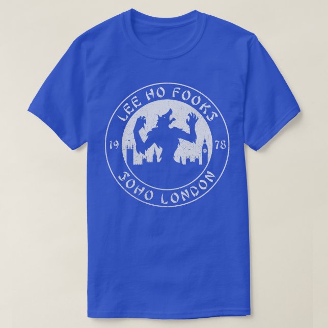 Lee Ho Fooks Soho London 1978 Warren Zevon Werewol T-Shirt (Design vorne)