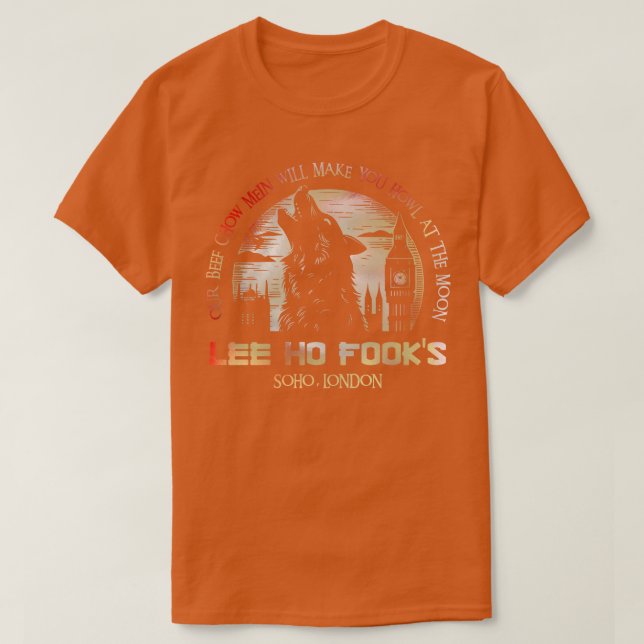 Lee Ho Fooks Soho London 1978 Warren Zevon Werewol T-Shirt (Design vorne)