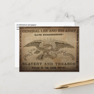 Lee se rend ! Carte postale