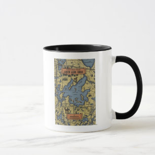 Leech Lake Area, Minnesota - Große Buchstabenszene Tasse