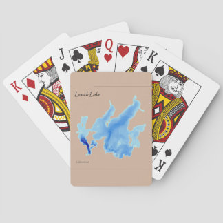Leech Lake in Tiefe Spielkarten