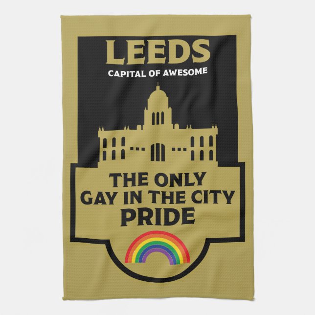 Leeds Gay Pride - Leeds England LGBT - Geschirrtuch (Vertikal)