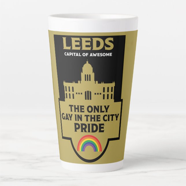 Leeds Gay Pride - Leeds England LGBT - Milchtasse (Vorderseite)