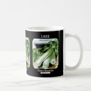 Leek-Seed-Packungs-Etikett Kaffeetasse