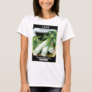 Leek-Seed-Packungs-Etikett T-Shirt