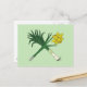 Leek und Daffodil Crossed Postkarte (Vorderseite/Rückseite Beispiel)