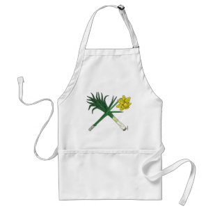 Leek und Daffodil Crossed Schürze
