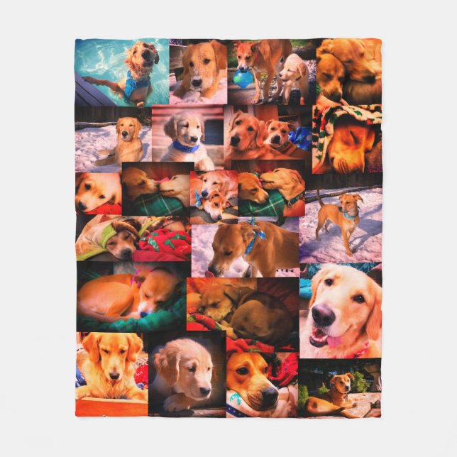 Leeloo & Winston Montage Fleece Blanket [Sangria] (Vorderseite)