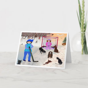 LeeMarie's Zeichnung Winter-Spaß-Karte Karte