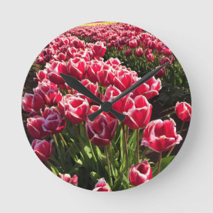 Leen Van Der Mark Tulips, Oregon Runde Wanduhr