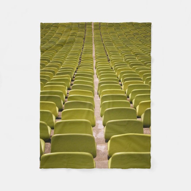 Leer gelber Stuhlplatz Fleecedecke (Vorderseite)