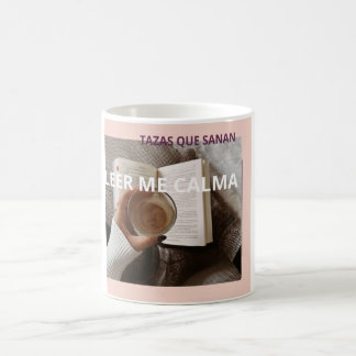 Leer Me Calma Café Libros Sanación Kaffeetasse