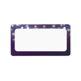 Leeradresse für String Light Abend Adressaufkleber