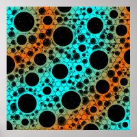 Leerblasen - Cyan/Orange