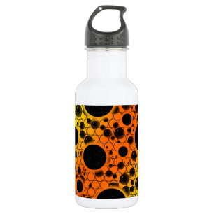 Leerblasen - orange/gelb edelstahlflasche