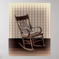 Leere alte Vintage Rockstube