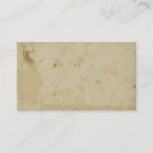 Leere Antike beflecktes 1870's Pergament Visitenkarte