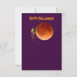 Leere Blut-Mond-Spinnen-Halloween-Party-Einladung Einladung