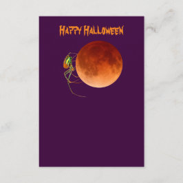 Leere Blut-Mond-Spinnen-Halloween-Party-Einladung Einladung