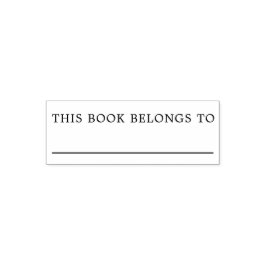 Leere dieses Buch gehört zu Buchzeichen Permastempel