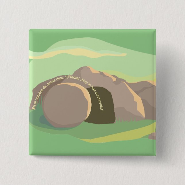 Leere Grab ich Stone! Du bist bewegt! I ESP I Squa Button (Vorderseite)