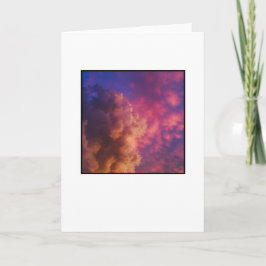 Leere Grußkarte, Foto vorne. Karte