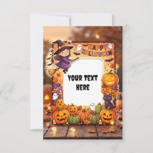 Leere Halloween-Einladungskarte 2026 #3 Einladung