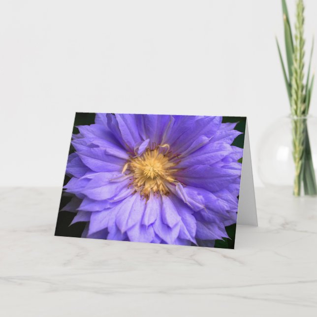 Leere Inside Hübsche Lila Blütenelegante geklappt (Vorderseite)