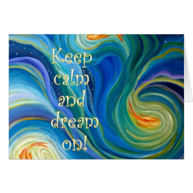 Leere Karte, blühen, fischen, Jennifer-Smith (Vorderseite (Horizontal))