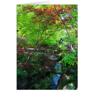 Leere Karte, botanischer Garten